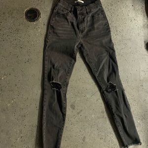 pacsun size 25 black jeans